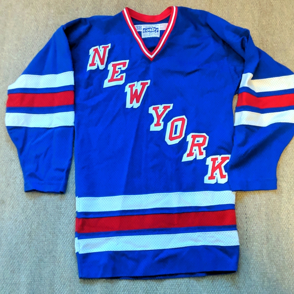 Vintage New York rangers jersey rare Gerry Cosby